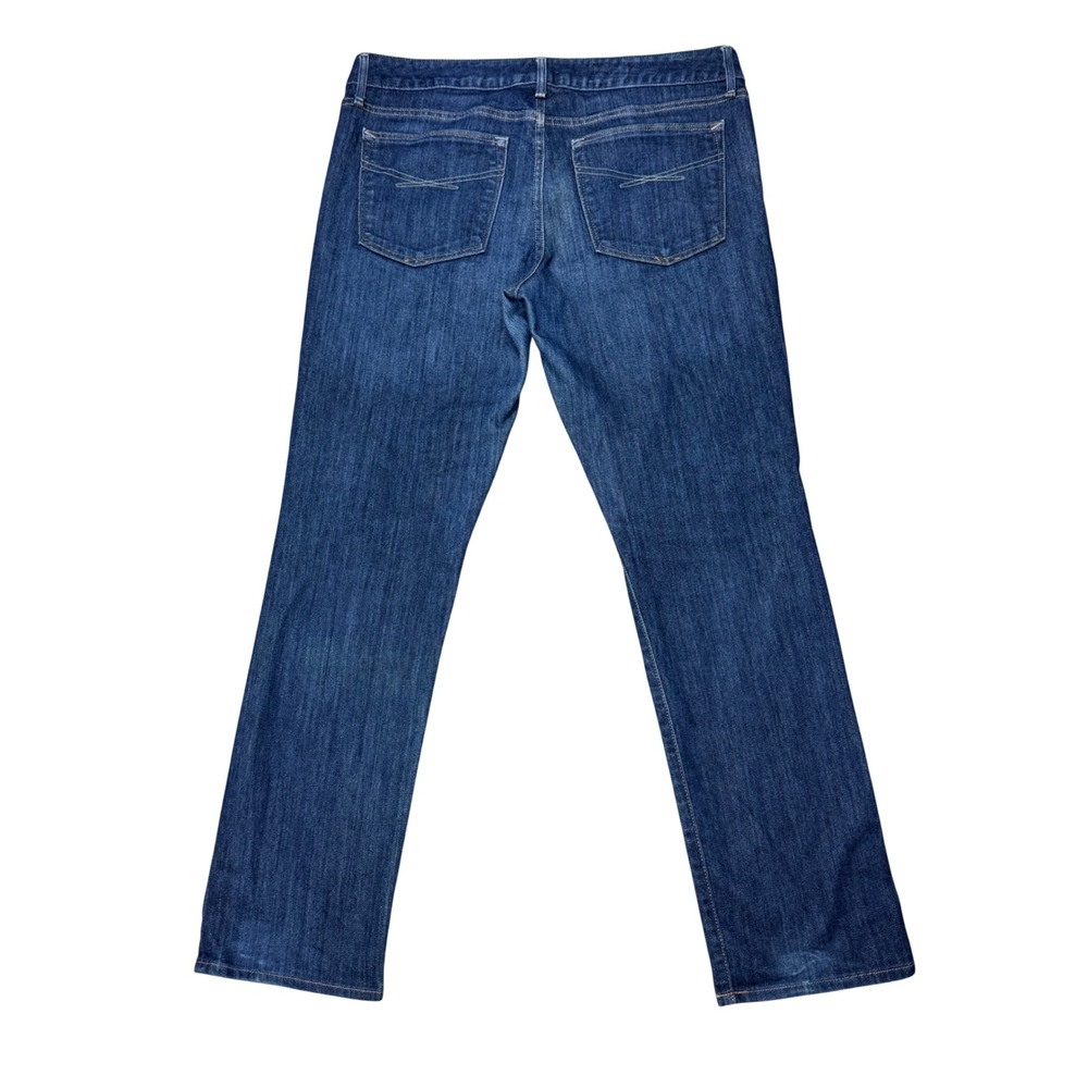 Gap 1969 Womens 30 10 Real Straight Jeans Blue Dark Wash Stretch Y2K - Picture 3 of 11
